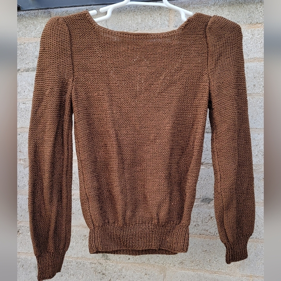 WEATHERVANE handknit 80's sweater - Picture 4 of 6